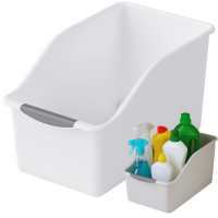 Plastmasas organizators skapītim tīrīšanas līdzekļiem un kosmētikai, 32cm x 21cm x 20cm