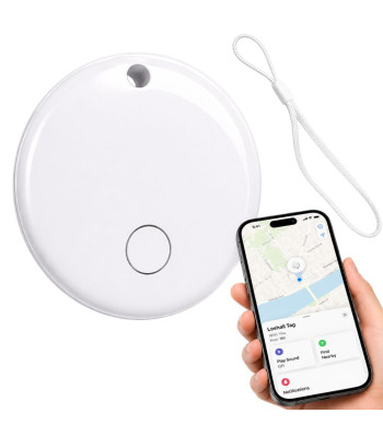 Bluetooth GPS izsekotājs atslēgām, somai un makam, iOS, FindMy, 3 cm