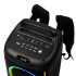 Pārnēsājams bezvadu skaļrunis ar Bluetooth, FM radio un karaoke funkciju, 55 × 26 × 25 cm
