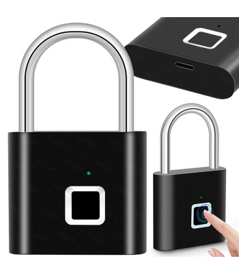 Biometriskā piekaramā atslēga ar pirkstu nospiedumu, pretuzlaušanas, ūdensizturīga