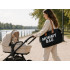 Māmiņu soma Mommy Bag ar kosmētikas maciņu un organizatoru, 3 vienā, melna, 57 × 23 × 34 cm