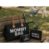 Māmiņu soma Mommy Bag ar kosmētikas maciņu un organizatoru, 3 vienā, melna, 57 × 23 × 34 cm