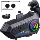 Motocikla Bluetooth interkoms ar balss asistentu Y10