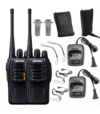 Baofeng rāciju komplekts, 2 gab., BF-888S, līdz 8 km, 1500 mAh