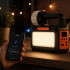 Saules kempinga lampa-lukturis ar LED, FM radio, Bluetooth un 3 spuldzēm, BLT