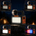 Saules kempinga lampa-lukturis ar LED, FM radio, Bluetooth un 3 spuldzēm, BLT