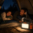 Saules kempinga lampa-lukturis ar LED, FM radio, Bluetooth un 3 spuldzēm, BLT