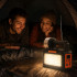 Saules kempinga lampa-lukturis ar LED, FM radio, Bluetooth un 3 spuldzēm, BLT