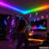 RGB LED lente ar tālvadības pulti, lietotni, Music Sync un barošanas bloku, 10 m, 12 V, 2835RGB