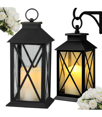 Dekoratīva LED laterna ar elektrisko sveci, 12386_CZ, 28cm x 14cm x 14cm