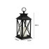 Dekoratīva LED laterna ar elektrisko sveci, 12386_CZ, 28cm x 14cm x 14cm