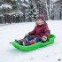 Plastmasas sniega ragaviņas ar bremzēm un vilkšanas auklu, 64 × 40 × 13,5 cm