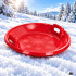 Plastmasas sniega šļūkšanas disks ar rokturiem, sarkans, 62 cm
