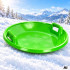 Plastmasas sniega disks ar rokturiem, zaļš, 62 cm