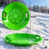 Plastmasas sniega disks ar rokturiem, zaļš, 62 cm
