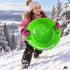 Plastmasas sniega disks ar rokturiem, zaļš, 62 cm