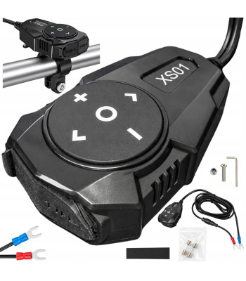 Motocikla lādētājs ar USB-A un USB-C, Bluetooth vadību, 54 W, XS01