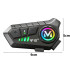 Motocikla ķiveres interkoms ar Bluetooth, mikrofonu, RGB apgaismojumu un USB-C, U10 2X