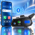 Motocikla ķiveres interkoms ar Mesh un Bluetooth, mūzikas koplietošana līdz 8 lietotājiem, Y8X, 11cm x 6cm