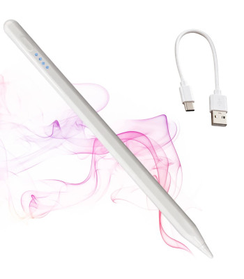 Aktīvais irbulis planšetdatoriem un tālruņiem, balts, USB-C, magnētisks