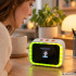 AI viedais galda pulkstenis ar skārienekrānu, Bluetooth un LED apgaismojumu