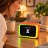 Viedais AI pulkstenis ar skārienekrānu, balss asistentu, Bluetooth skaļruni un LED apgaismojumu