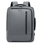Ceļojumu mugursoma ar USB pieslēgvietu un nodalījumu klēpjdatoram, pelēka, 19 l, 45 × 32 × 14 cm