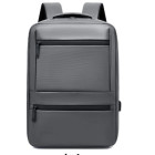 Biznesa mugursoma klēpjdatoram ar USB pieslēgvietu, pelēka, 42 × 30 × 15 cm