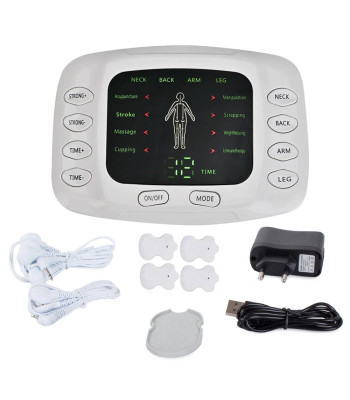 Spēcīgs nervu un muskuļu elektrostimulators EMS/TENS