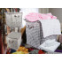 Auduma organizators skapim gultasveļai un apģērbam, salokāms, 100 l, 50cm x 50cm x 40cm