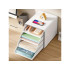 Biroja dokumentu organizators ar 4 atvilktnēm, balts, 29 × 29 × 35 cm