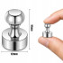 Neodīma magnēti-piespraudes, 16 gab., 16 × 12 mm