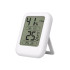 Digitālais termometrs-higrometrs ar LCD displeju temperatūras un gaisa mitruma mērīšanai, balts, 6cm x 8cm