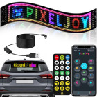 Programmējams LED displejs automašīnas stiklam ar lietotni un tālvadības pulti, 16 × 96