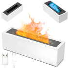 Ultraskaņas gaisa mitrinātājs ar LED liesmas efektu un aromterapiju, USB