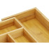 Bambusa virtuves piederumu organizators atvilktnei, 7 nodalījumi, 39cm, L