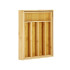 Bambusa virtuves piederumu organizators atvilktnei, 7 nodalījumi, 39cm, L