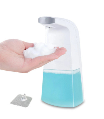 Automātisks bezkontakta putu ziepju dozators ar kustības sensoru, balts, 300 ml, 21 × 10 × 6,5 cm, 15793