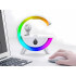 Gaisa mitrinātājs ar Bluetooth skaļruni, astronauta dizainu, USB un RGB LED apgaismojumu, 23cm x 23cm