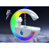 Gaisa mitrinātājs ar Bluetooth skaļruni, astronauta dizainu, USB un RGB LED apgaismojumu, 23cm x 23cm