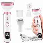 Depilators ķermenim, kājām, sejai, bikini zonai, uzacīm un degunam, ar USB uzlādi, 5-in-1