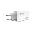 Ātrās uzlādes tīkla lādētājs ar iebūvētu USB-C kabeli, balts, 65 W, PD-75