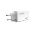 Ātrās uzlādes tīkla lādētājs ar iebūvētu USB-C kabeli, balts, 65 W, PD-75