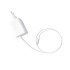 Ātrās uzlādes tīkla lādētājs ar iebūvētu USB-C kabeli, balts, 65 W, PD-75