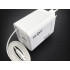 Ātrās uzlādes tīkla lādētājs ar iebūvētu USB-C kabeli, balts, 65 W, PD-75