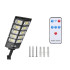 Saules LED ielu lampa ar kustības un krēslas sensoru, tālvadības pulti, 420 LED, 57 cm