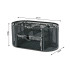 Galda organizators ar atvilktni, melns, 8 nodalījumi, 22cm × 11cm × 10cm