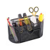 Galda organizators ar atvilktni, melns, 8 nodalījumi, 22cm × 11cm × 10cm