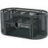 Galda organizators ar atvilktni, melns, 8 nodalījumi, 22cm × 11cm × 10cm