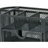 Galda organizators ar atvilktni, melns, 8 nodalījumi, 22cm × 11cm × 10cm